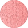 thumbnail image 1 of Ahgly Company Indoor Round Solid Red Modern Area Rugs, 7' Round, 1 of 4