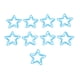 thumbnail image 5 of 100 clips de papel en forma de estrella, proceso de chapado, clips de papel metálicos prácticos a prueba de herrumbre para oficina, color azul, 5 of 12