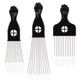 thumbnail image 1 of ZHAOCHENG 3 pinzas para el cabello, pinzas de metal para cabello afro, cepillo para el cabello afro, puño para el cabello, cepillo para peinar el cabello, 1 of 5