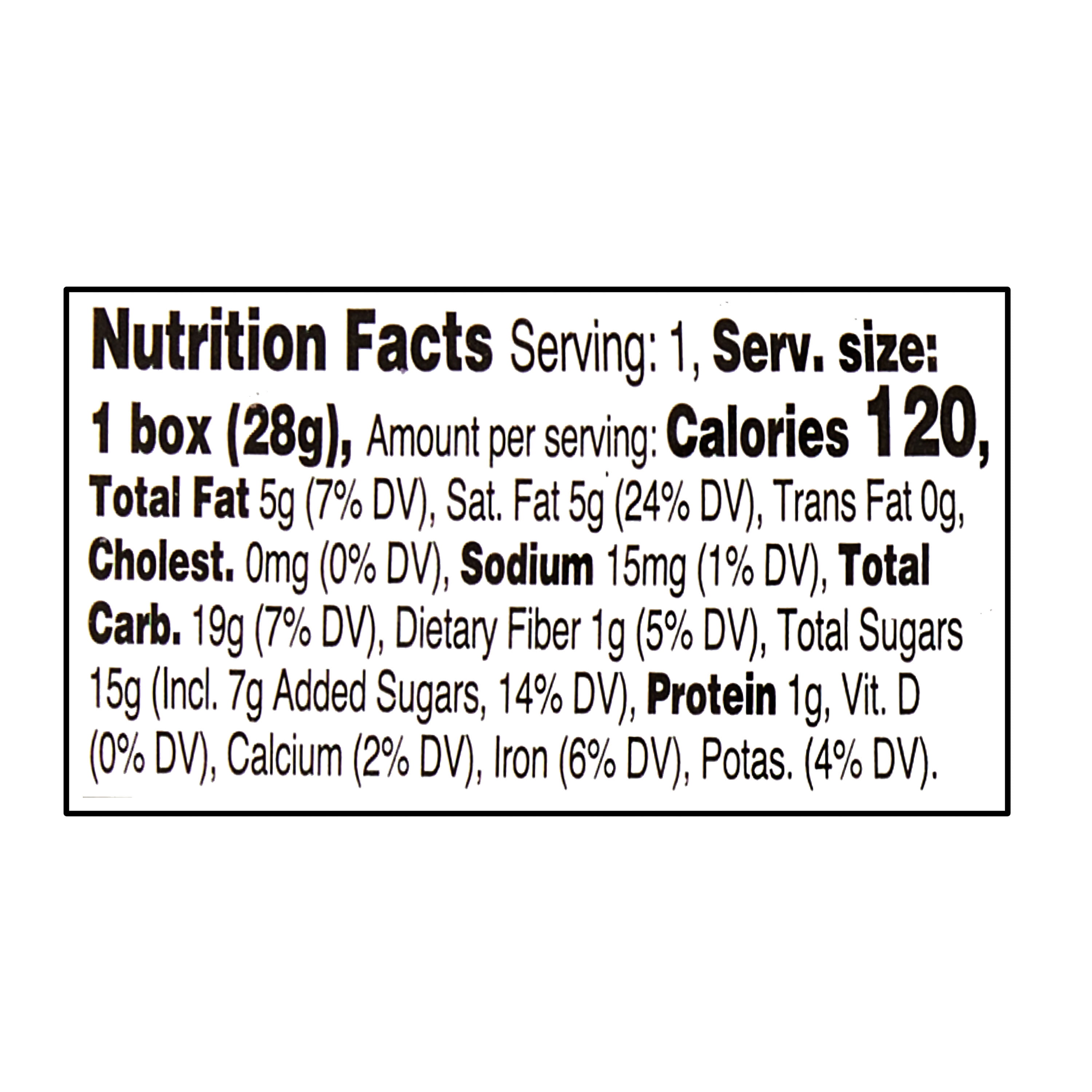 (4 pack) Great Value Chocolate Flavored Cocoa Yogurt Raisins, 1 oz, 6 Count