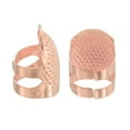 thumbnail image 3 of Sewing Thimble, Finger Protector for Hand Sewing Craft DIY Sewing Tools, Rose Gold, 2 Sizes, 8 PCS, 3 of 6