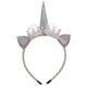 thumbnail image 1 of KAKOWELY Diadema de malla de unicornio para niños con orejas de peluche, tocado encantador, accesorios para fotos de fiesta para cumpleaños y festivales., 1 of 5