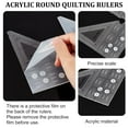 thumbnail image 4 of 2 Pcs Double Strip Quilting Rulers Acrylic 45/90 Degree Quilt Triangle Patchwork Creative Ruler Grids Sewing Cutting Guide Template DIY Tools for Sewing Quilting DIY Craft, 4 of 7