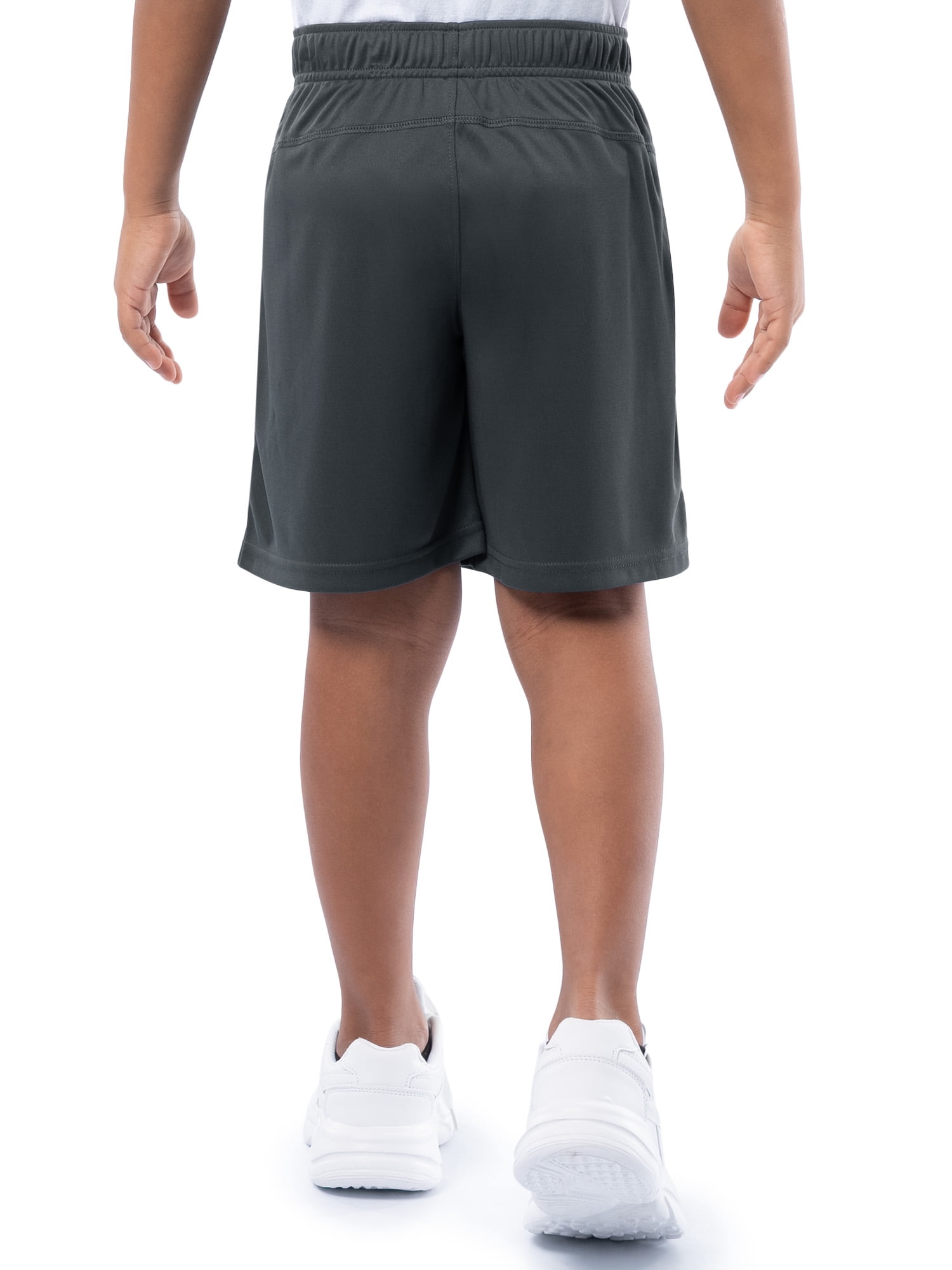 Athletic Works Boys Core Performance Shorts, 2-Pack, Sizes 4-18 & Husky