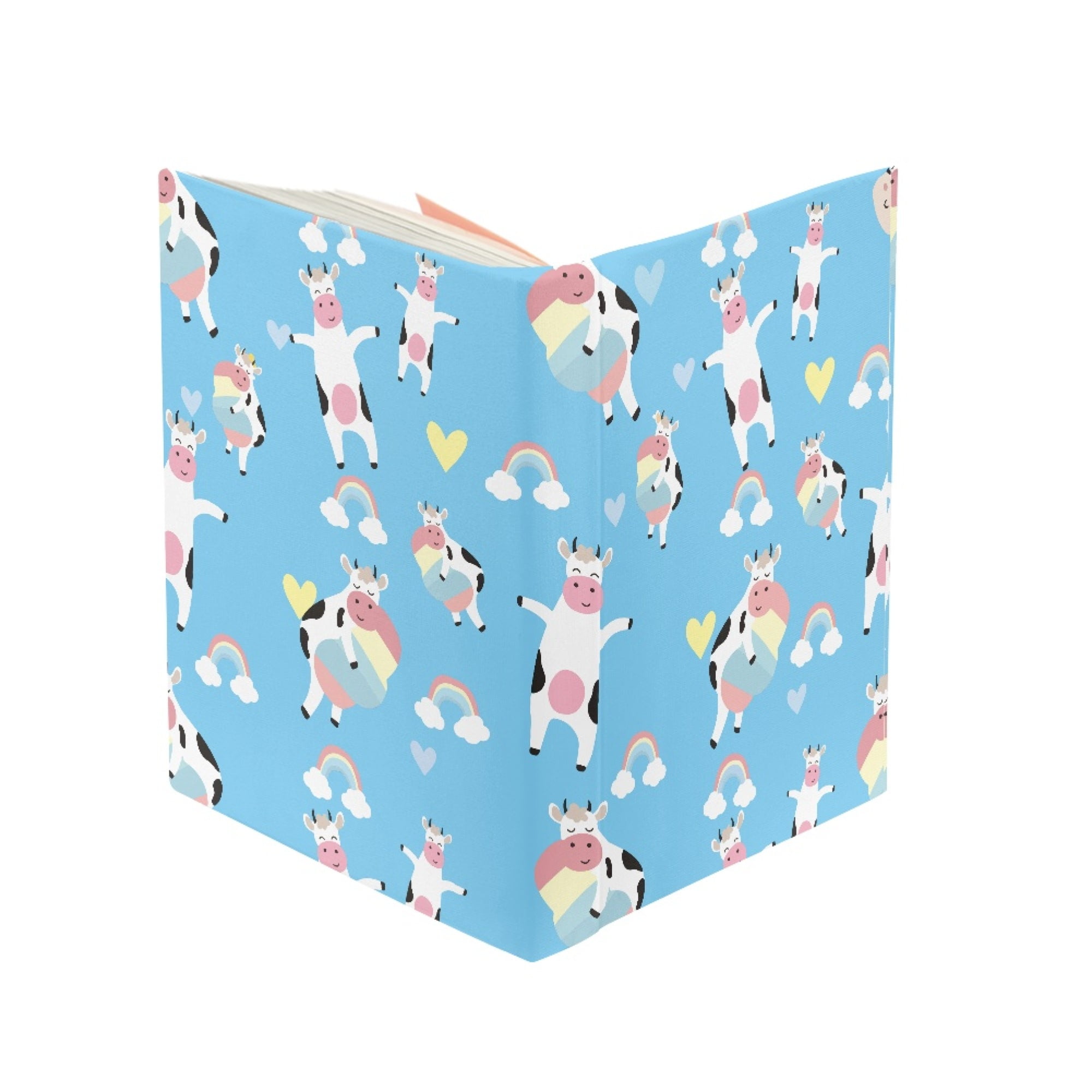 Vodetik Store Book Cover for Textbook Ribbon Bookmark Cow Print