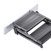 Hafele Stepfix 2-Step Folding Stool - Anthracite, 330 lbs, Compact