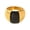 Gold, variant on PAURO Gemstone Rings for Women Chunky Wide Stainless Steel Silver Gold Plated Personalized Statement Unique Dainty Band Index Finger Thumb Midi Vintage Jewelry Gold Size 6