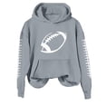 thumbnail image 4 of Kelon Game Day Hoodies Sweatshirts for Women Football Printed Graphic Shirt Pullover Long Sleeve Sweaters with Pocket Athletic Casual Trendy Clothes, M, 4 of 4