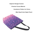 thumbnail image 3 of FORMRS Womens Canvas Tote Bag with Zipper Inner Pocket Shoulder Handbag, Gradient Love, 3 of 7