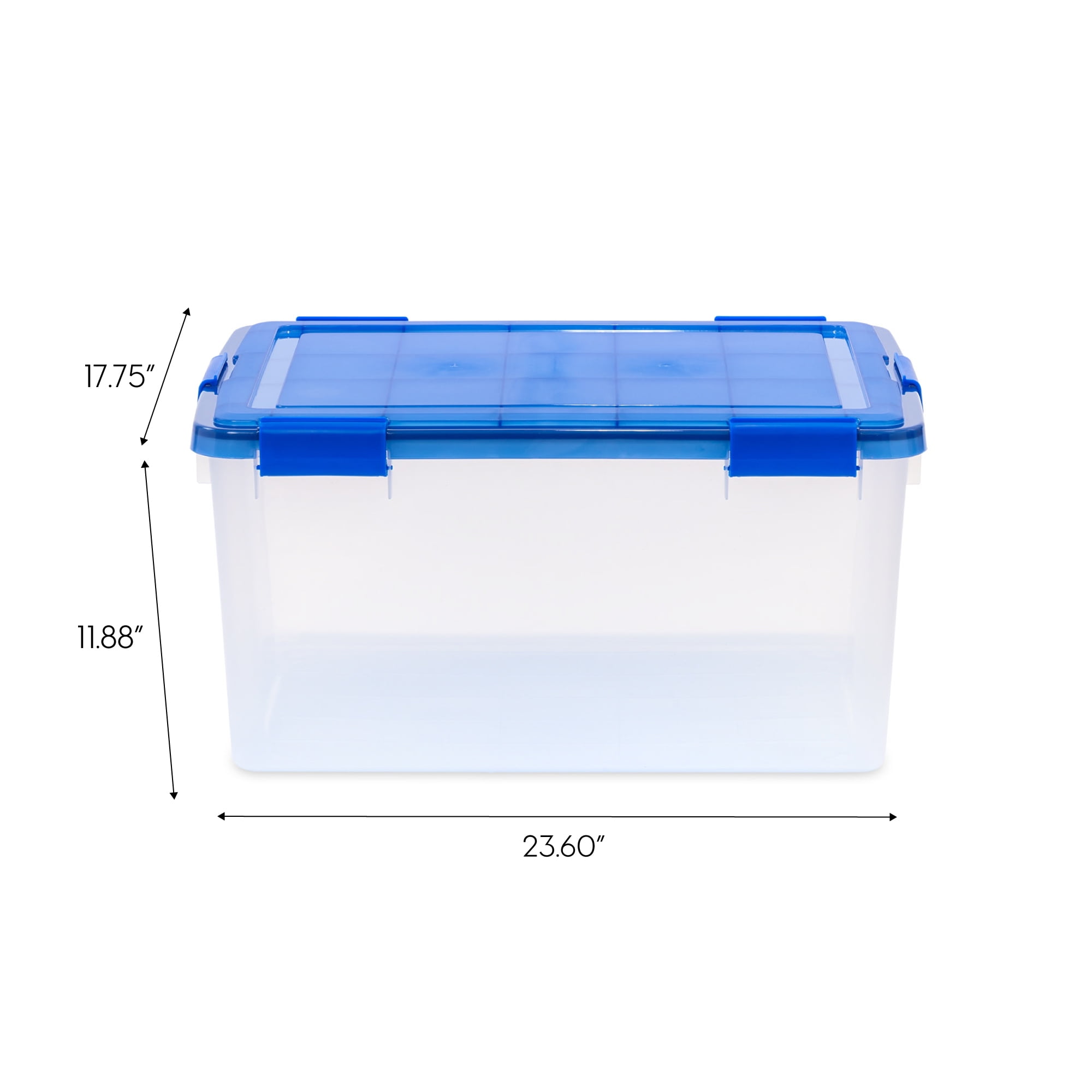 62L & 110L Large Plastic Stackable Storage Box Containers & Lids Home  Office