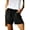 Black, variant on KISSMODA Women's Shorts for Summer Drawstring Elastic Waist Cotton Causal Shorts Pant