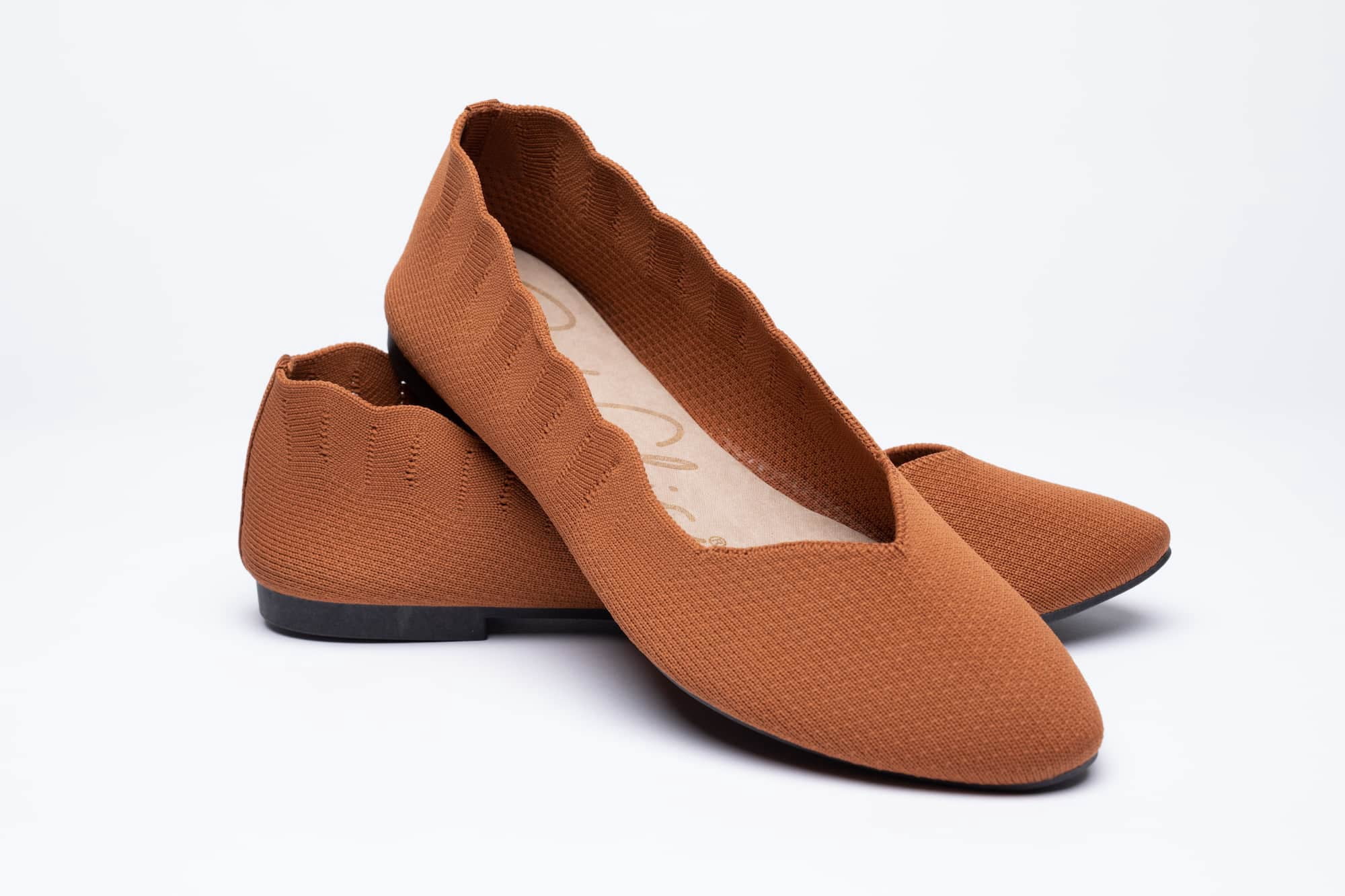 SolChic  Women's Flats, Cate Cinnamon, Size 9