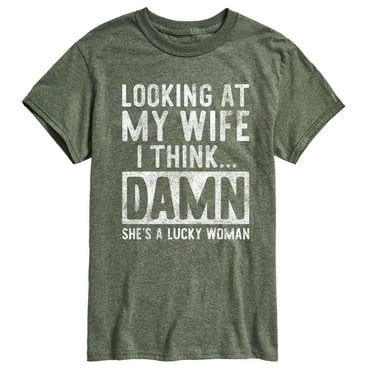 Instant Message - Looking At My Wife - Men's Short Sleeve Graphic T-Shirt