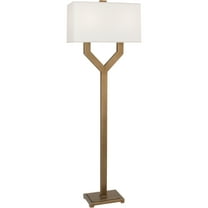 Srkashlteni Floor Lamp – Modern Vintage Brass Lighting Fixture with Full Range Dimmer, 63-Inch Height, Fondine Fabric Shade, Ideal for Contemporary Spaces