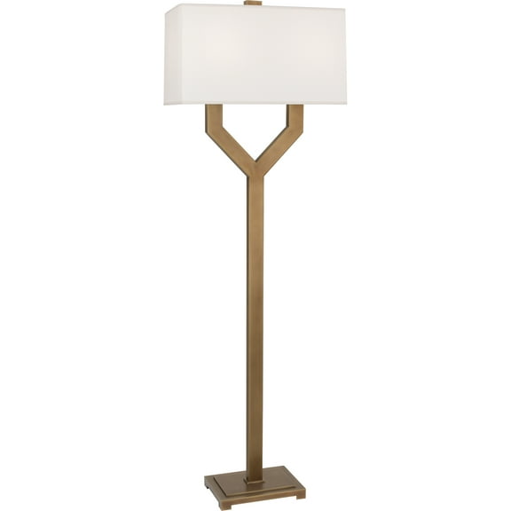 Srkashlteni Floor Lamp – Modern Vintage Brass Lighting Fixture with Full Range Dimmer, 63-Inch Height, Fondine Fabric Shade, Ideal for Contemporary Spaces