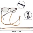 thumbnail image 2 of 5 Pcs Chaînes de Sangle de Lunettes Réglables, Multi-Couleurs en Cuir Pu, 2 of 5