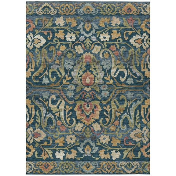 Dalyn Rugs Machine Washable Indoor/Outdoor Chantille ACN2193 Navy 2'6" x 3'10" Rug