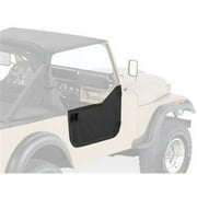 Fabric Lower Half Door Set for 1987-1995 Jeep Wrangler, Black