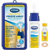Dr. Scholl's Dual Action Freeze Away Wart Remover, Freeze Therapy   Fast-Acting Liquid, 8 Treatments