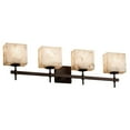 thumbnail image 2 of Justice Design Group Alr-8414-55 Alabaster Rocks 32.5" Union 4 Light Vanity Light - Nickel, 2 of 2