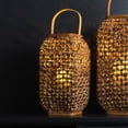 thumbnail image 2 of Home Decorative Lantern 21.5"H Wicker, Glass, 2 of 3
