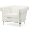thumbnail image 4 of 1 Seater For Living Room Ambiance, Bubble Nails Decorated Arm, Velvet Covering, Comfort, Birch Legs, 39.79"w X 28.93"h 33.12"d Area Decoration, & Nails, Balance, Stain-, 4 of 5