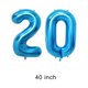 thumbnail image 3 of Globos de cumpleaños de 20 años, hermosos globos decorativos para fiestas de cumpleaños (azules), 3 of 5