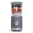 thumbnail image 1 of COCINA CON COLOR Licuadora de 300 vatios: Potente control de 2 velocidades con pulso, cuchillas de acero inoxidable de 4 puntas, jarra de 25 oz (750 ml) y patas antideslizantes, gris, 1 of 5