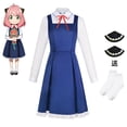 thumbnail image 4 of Disfraz de Anime Spy Family Anya Forger, disfraz de asesino asesino, vestido negro con cuello halter gótico, uniforme para adultos y niños, 4 of 5