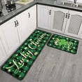 thumbnail image 4 of Faptoena St Patricks Day Kitchen Rugs and Mats Sets of 2,St.Patrick''s Day Kitchen Decoration Rubber Backing Non-Slip Absorbent Kitchen Mats for Sink,Waterproof Runner Rug for Laundry Room, 4 of 6