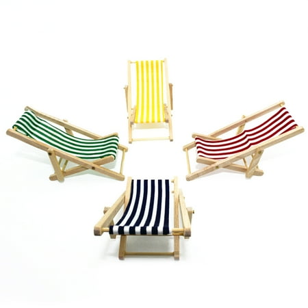 Heepo Stripes Mini Lounge Sand Chair Scene Model Doll House Heepo Stripes Mini Lounge Sand Chair Scene Model Doll House Accessories Miniature Toys