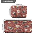 thumbnail image 2 of SKYSONIC Vintage Hot Drinks Kitchen Rugs Set of 2, Retro Winter Coffee Floor Runner Area Rug Washable Carpet Mat Perfect for Living Room Bedroom Entryway, 2 of 7