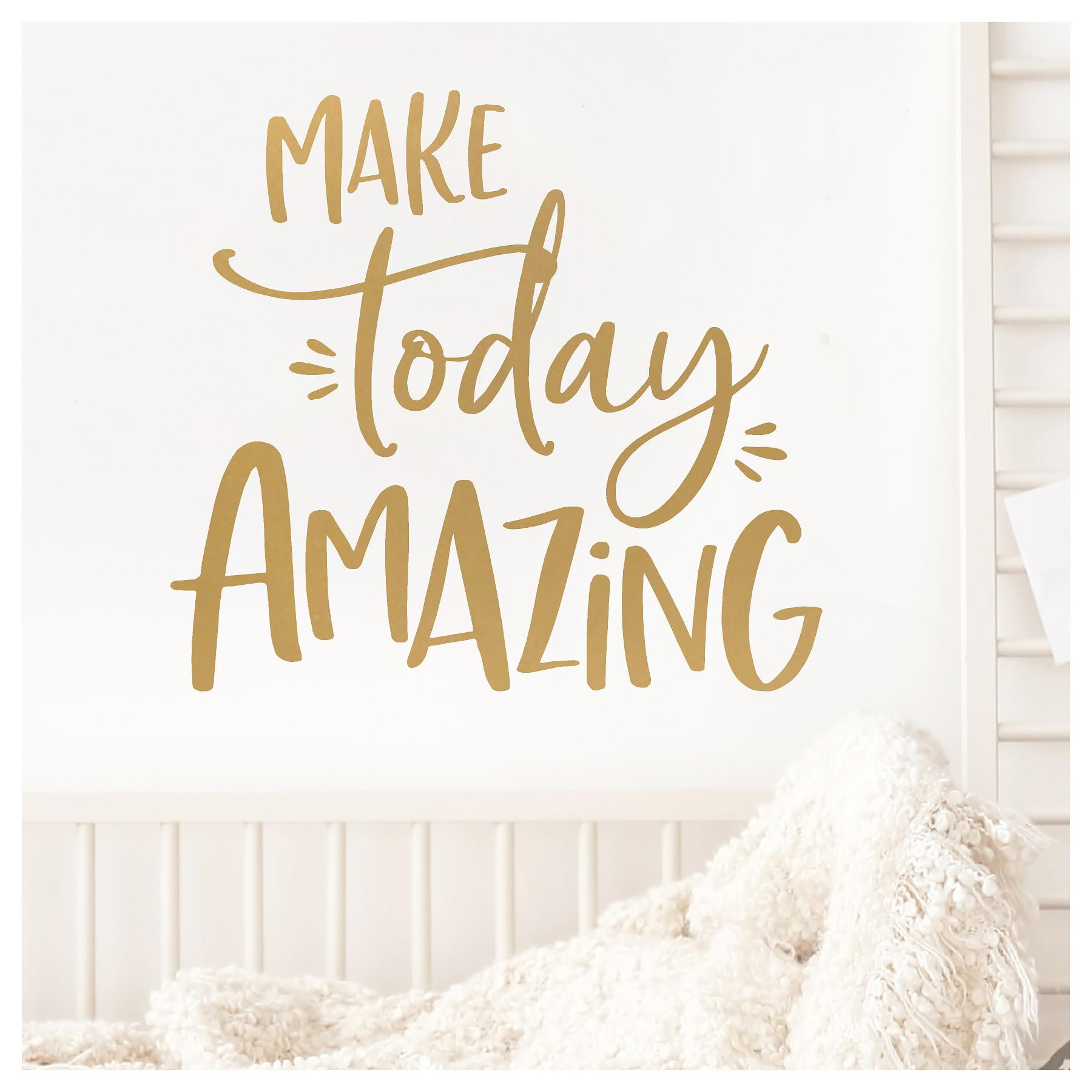 Make Today Amazing Motivational Vinyl Lettering Wall Decal Sticker