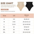 thumbnail image 6 of COMFREE Tummy Control Thong Shapewear for Women Mid Waist Shaping Underwear Seamless Body Shaper Panties Girdle, 6 of 6