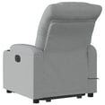 thumbnail image 2 of vidaXL Fauteuil Inclinable de Massage Debout en Tissu Gris Clair, 2 of 5