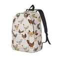 thumbnail image 2 of Balery Various Chicken Vintage Canvas Backpack for Men and Women - Large Capacity, Durable Travel Laptop Bag for School, Work, Hiking, and Outdoor Activities, 2 of 7