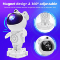 thumbnail image 2 of QXWPBV Astronaut Galaxy Projector With Bluetooth Speaker, White Noise, Timer And Remote, Nebula And Star Light, White, 2 of 8