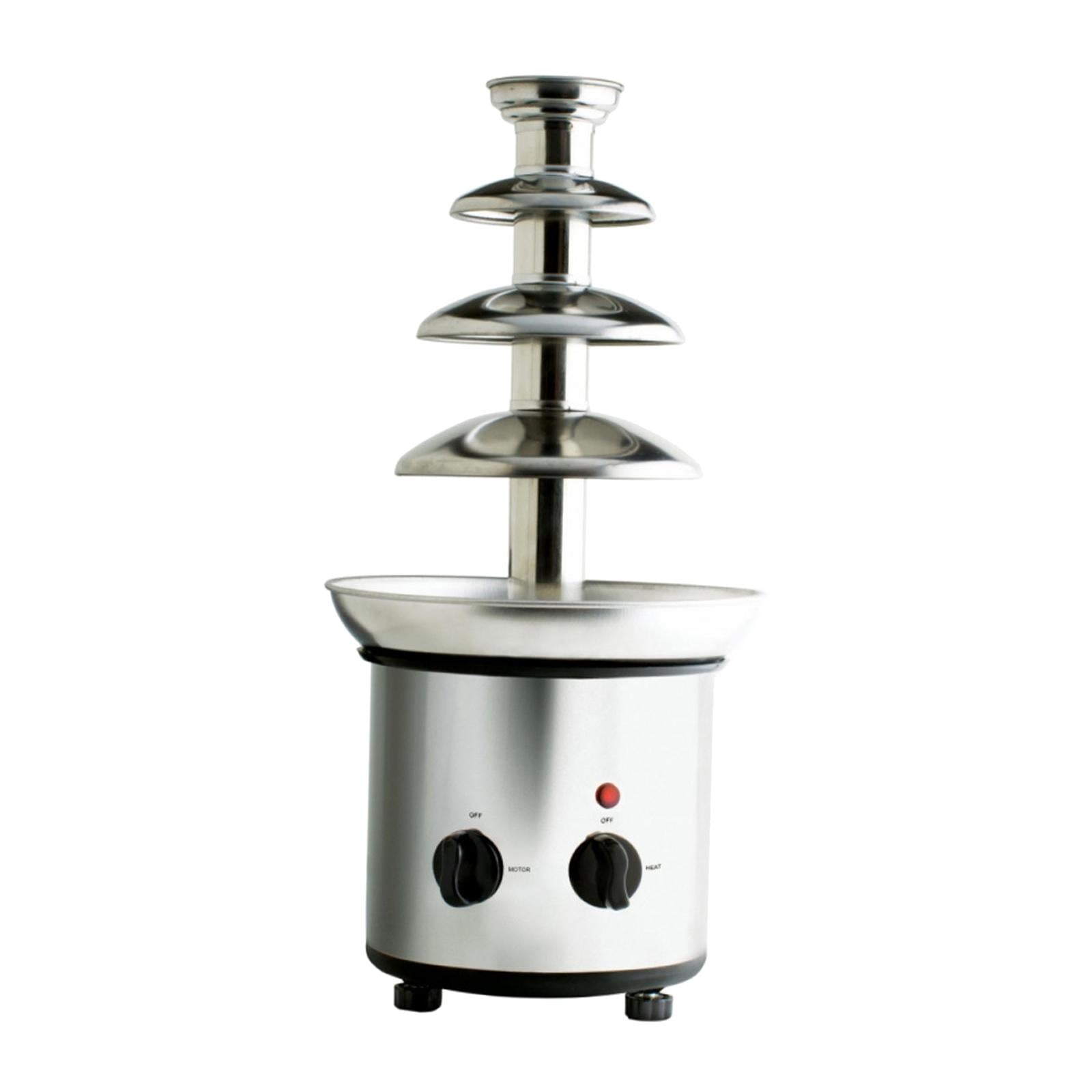 Creative Small Stainless Steel 4 Tiers Chocolate Fondue Fountain