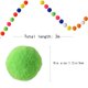 thumbnail image 4 of Bolas de pompones surtidos de 2M para manualidades creativas, decoraciones colgantes (colores surtidos), 4 of 6