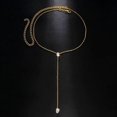 thumbnail image 1 of Hot selling zircon necklace simple fashion trend personality chain long tassel, 1 of 1