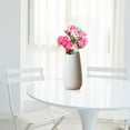 thumbnail image 3 of Artificial Mini Rose Flower Simulation Cloth Blossom Branch Fake Floral Decoration  White, 3 of 8