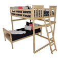 A & L Furniture VersaLoft Mission Full Loft Bed with End Ladder and