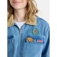thumbnail image 6 of Netflix Stranger Things Cotton Denim Jacket from No Boundaries, Women’s and Women’s Plus, 6 of 6