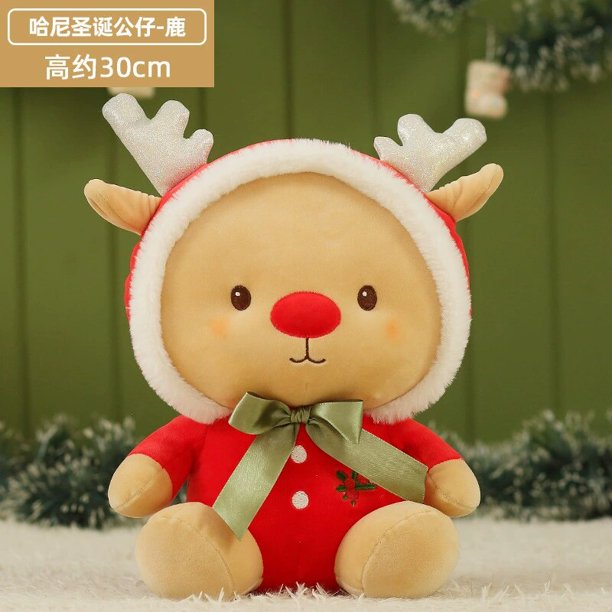 Juguete de peluche de muñeco de nieve de alce de 30 cm, juguete de decoración del hogar de reno de nuevo estilo para niños, regalo de Navidad y Año Nuevo de alta calidad zhangyuxiang LED