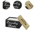 thumbnail image 6 of deevoka Laundry Container Laundry Beads Storage Decor Bin Rustic Dryer Sheet Dispenser Organizer Box Laundry Pod Holder, 6 of 9