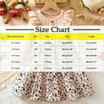 thumbnail image 3 of IVEYRTF FaGirls Long Sleeve Round Neck Princess Dress Elegant Star Print Party Gown for Fall Winter Holiday Christmas Birthday Celebration Toddler Kids Children Outfit(Beige#1,3 Years), 3 of 9