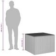 thumbnail image 4 of vidaXL Garden Storage Box Grey 291L Poly Rattan, 4 of 5