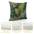 thumbnail image 4 of YINGXI Leaf Pillow Case Banana Leaves Botanical Plant Throw Pillow Cover for Home Sofa Decorative Square Cushion 24x24in, 4 of 5
