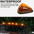 thumbnail image 3 of JIAHAOO 12V Yellow Amber Cab Roof Lights for Ford Super Duty Pickup Trucks 1999-2016 5PCS LED Lamps ABS UV Treated, 3 of 10