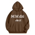 thumbnail image 4 of YUELONGHU Women Casual Hoodie Long Hoodies for Women Zip up Purple Hoodies for Women Word Graphic Sweatshirts for Women Hoodie Sweatshirts Preppy Clothes Long Sleeve Sweatshirt Tops S, 4 of 7